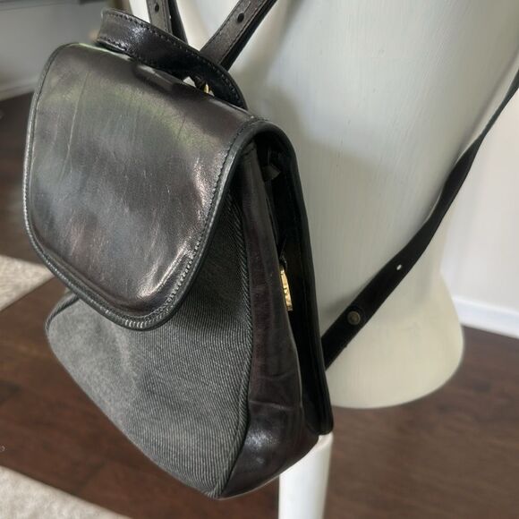 Brahmin Black Leather Adjustable Women’s Backpack main image 9